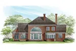 Georgian House Plan Rear Photo 03 - Evergreen Manor Georgian Home 128D-0068 - Search House Plans and More