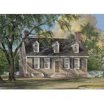 Early American House Plan Front Image - George House Cape Cod Cottage 128D-0071 - Search House Plans and More