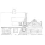 Traditional House Plan Rear Elevation - Guilford Hill Colonial Home 128D-0075 - Search House Plans and More