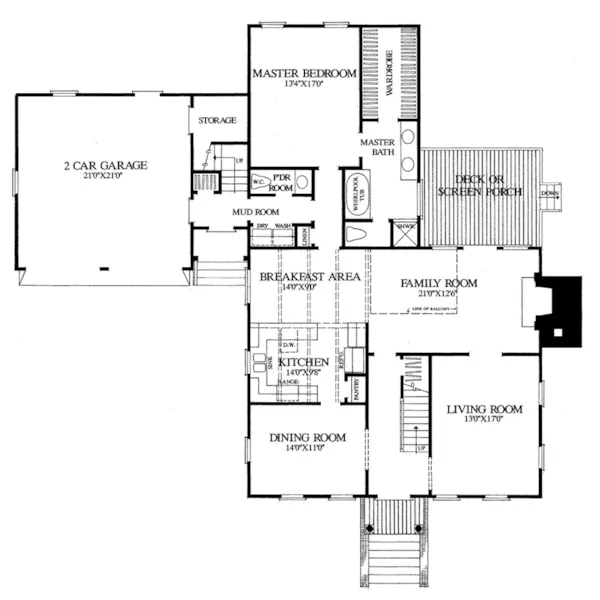 Cape Cod & New England House Plan First Floor - Hanover House Cape Cod Cottage 128D-0079 - Search House Plans and More