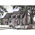 Traditional House Plan Front of Home - Hollyhock Cottage Country Home 128D-0081 - Search House Plans and More