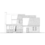 Traditional House Plan Rear Elevation - Hollyhock Cottage Country Home 128D-0081 - Search House Plans and More