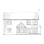 Traditional House Plan Rear Elevation - Holly Ridge Traditional Home 128D-0082 - Search House Plans and More