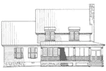 Country House Plan Rear Elevation - Homestead Farm Southern Home 128D-0083 - Search House Plans and More