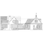 Southern House Plan Rear Elevation - Hudson Valleview Country Home 128D-0085 - Search House Plans and More