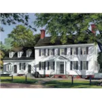 Colonial House Plan Front Image - James House Colonial Home 128D-0086 - Search House Plans and More