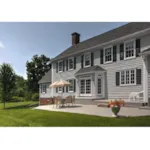 Colonial House Plan Rear Photo 01 - James House Colonial Home 128D-0086 - Search House Plans and More