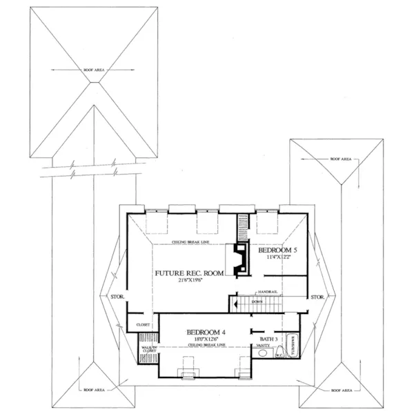 Country French House Plan Second Floor - Lafayette Chateau Luxury Home 128D-0089 - Shop House Plans and More