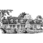 Southern House Plan Front Image of House - Lexington Row Country Home 128D-0093 - Shop House Plans and More