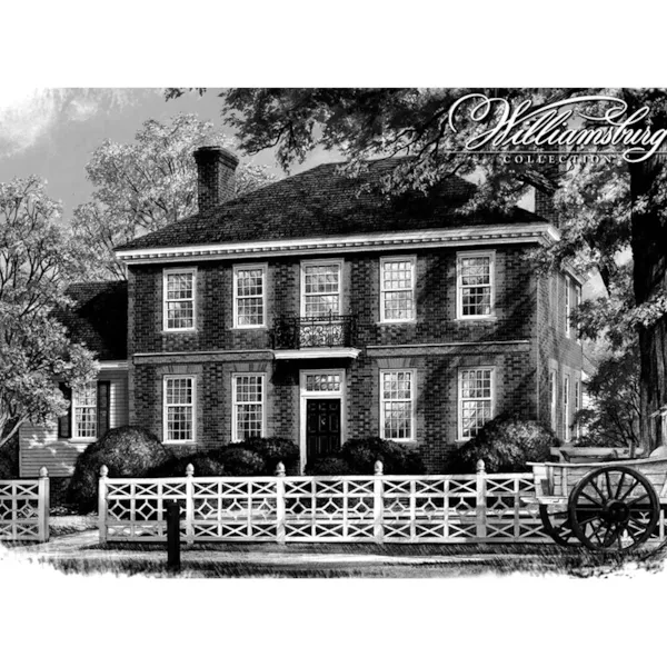 Colonial House Plan Front Image of House - Lightfoot House Georgian Home 128D-0094 - Shop House Plans and More