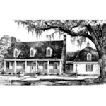 Farmhouse Plan Front Image of House - La Petite Natchez Country Home 128D-0095 - Shop House Plans and More