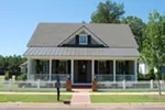 Southern Plantation House Plan Front of Home - Meadow Lark Acadian Home 128D-0097 - Shop House Plans and More