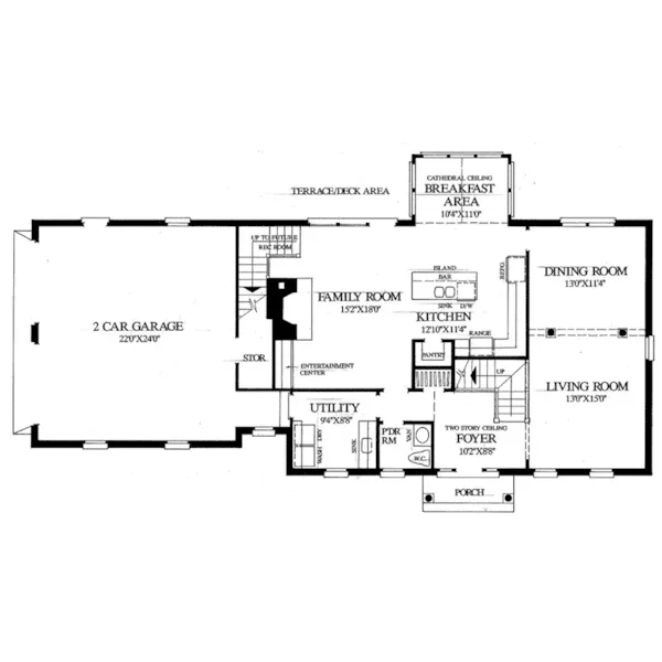 Georgian House Plan First Floor - Myers Park Greek Revival Home 128D-0105 - Shop House Plans and More