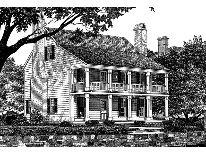 Country House Plan Front Image of House - Nelson House Plantation Home 128D-0107 - Shop House Plans and More