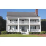 Farmhouse Plan Front of Home - Nelson House Plantation Home 128D-0107 - Shop House Plans and More