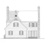 Farmhouse Plan Rear Elevation - Nelson House Plantation Home 128D-0107 - Shop House Plans and More