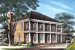 Southern Plantation House Plan Front Image - New Iberia Plantation Home 128D-0108 - Shop House Plans and More