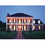 Traditional House Plan Front of Home - New Iberia Plantation Home 128D-0108 - Shop House Plans and More