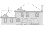 Southern House Plan Rear Elevation - New Iberia Plantation Home 128D-0108 - Shop House Plans and More