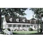 Cape Cod & New England House Plan Front Image - Planters Cottage Country Home 128D-0111 - Shop House Plans and More