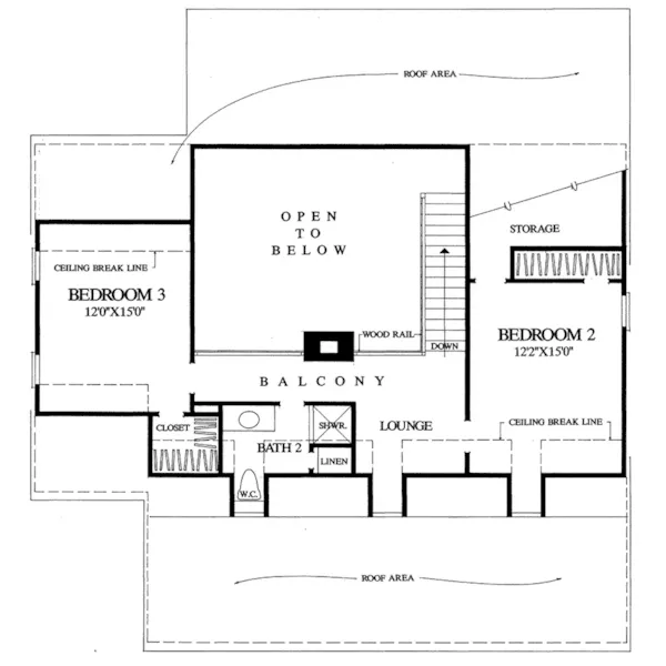 Beach & Coastal House Plan Second Floor - Port Royale Lowcountry Home 128D-0112 - Shop House Plans and More