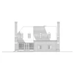 Cape Cod & New England House Plan Rear Elevation - Red Lyon Colonial Home 128D-0114 - Shop House Plans and More