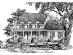 Country House Plan Front Image of House - Rocky Springs Farmhouse 128D-0117 - Shop House Plans and More