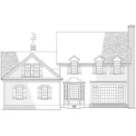 Farmhouse Plan Rear Elevation - Rocky Springs Farmhouse 128D-0117 - Shop House Plans and More