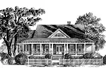 Rustic House Plan Front Image of House - Santee River Lowcountry Home 128D-0118 - Shop House Plans and More