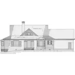 Country House Plan Rear Elevation - Santee River Lowcountry Home 128D-0118 - Shop House Plans and More