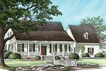 Lowcountry House Plan Front Image - Shady Banks Acadian Home 128D-0120 - Shop House Plans and More