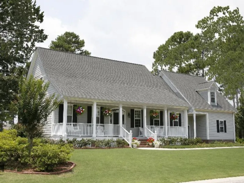Lowcountry House Plan Front Photo 02 - Shady Banks Acadian Home 128D-0120 - Shop House Plans and More