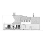 Southern House Plan Rear Elevation - Shenandoah Hill Country Home 128D-0121 - Shop House Plans and More