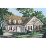 Country House Plan Front of Home - Tanglewoods Shingle Farmhouse 128D-0135 - Shop House Plans and More