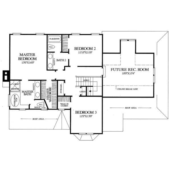 Country House Plan Second Floor - Telluride Country Farmhouse 128D-0137 - Shop House Plans and More