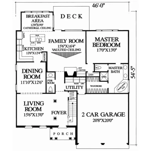 Neoclassical House Plan First Floor - Turnberry Lane Country Home 128D-0140 - Shop House Plans and More