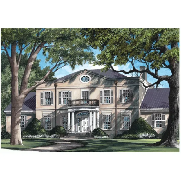 Traditional House Plan Front of Home - Winchester Lane Country Home 128D-0145 - Shop House Plans and More