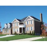 Traditional House Plan Front of Home - Wyndham Manor Luxury Home 128D-0148 - Shop House Plans and More