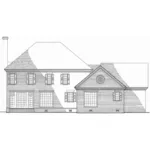 Traditional House Plan Rear Elevation - Wyndham Manor Luxury Home 128D-0148 - Shop House Plans and More