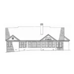 Waterfront House Plan Rear Elevation - Albany Lane Southern Home 128D-0149 - Shop House Plans and More