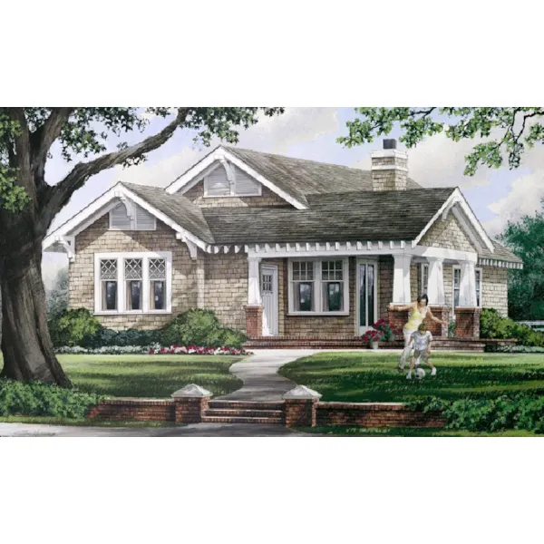 Ranch House Plan Front of Home - Applewood Country Home 128D-0153 - Shop House Plans and More