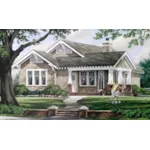 Ranch House Plan Front of Home - Applewood Country Home 128D-0153 - Shop House Plans and More