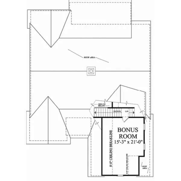 Ranch House Plan Second Floor - Bayberry Lane Ranch Home 128D-0157 - Shop House Plans and More