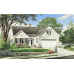 Ranch House Plan Front of Home - Bayberry Lane Ranch Home 128D-0157 - Shop House Plans and More