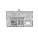 Ranch House Plan Rear Elevation - Bayberry Lane Ranch Home 128D-0157 - Shop House Plans and More