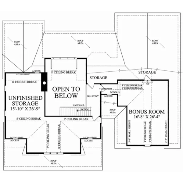 Lowcountry House Plan Second Floor - Bayview Hill Country Home 128D-0159 - Search House Plans and More