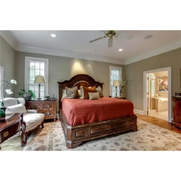 Luxury House Plan Master Bedroom Photo 01 - Bel Air Southern Home 128D-0160 - Search House Plans and More