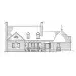 Farmhouse Plan Rear Elevation - Berryhill Country Home 128D-0162 - Shop House Plans and More