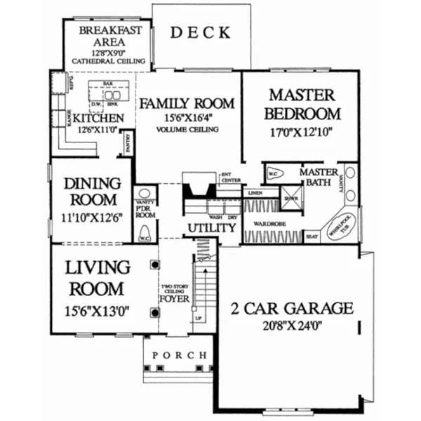 European House Plan First Floor - Blackberry Lane Country Home 128D-0163 - Shop House Plans and More