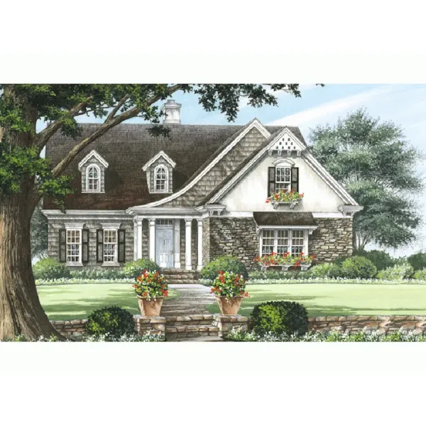 European House Plan Front Image - Blackberry Lane Country Home 128D-0163 - Shop House Plans and More